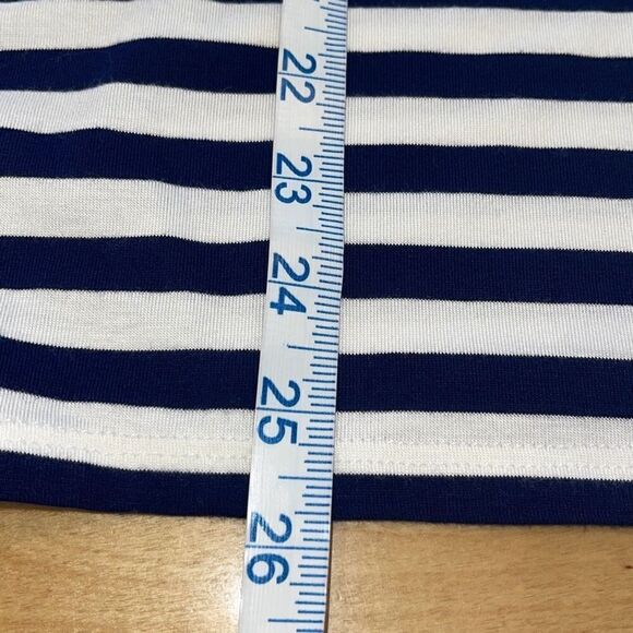 Promesa‎ Womens Young American Graphic Ringer Tee Blue White Large - Picture 7 of 7